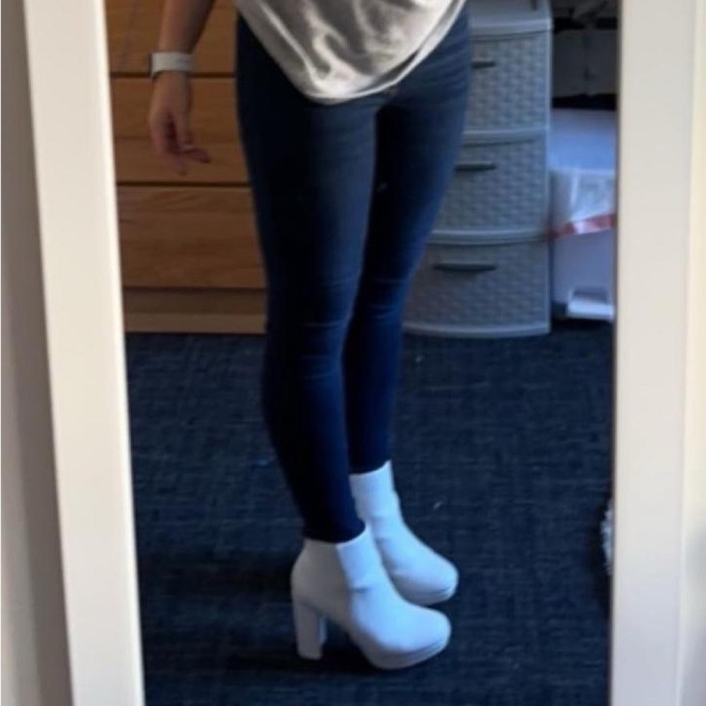 White tiny boots!